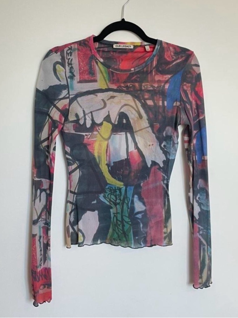 Our Legacy Multicolor Mesh Long-Sleeve Top